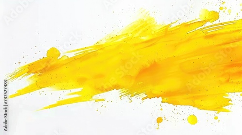 yellow watercolor texture paint stain Shining brush stroke for you amazing design project