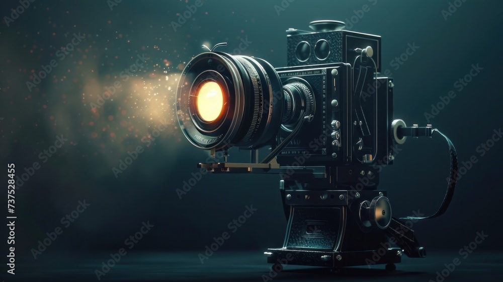 An icon representing a cinema camera