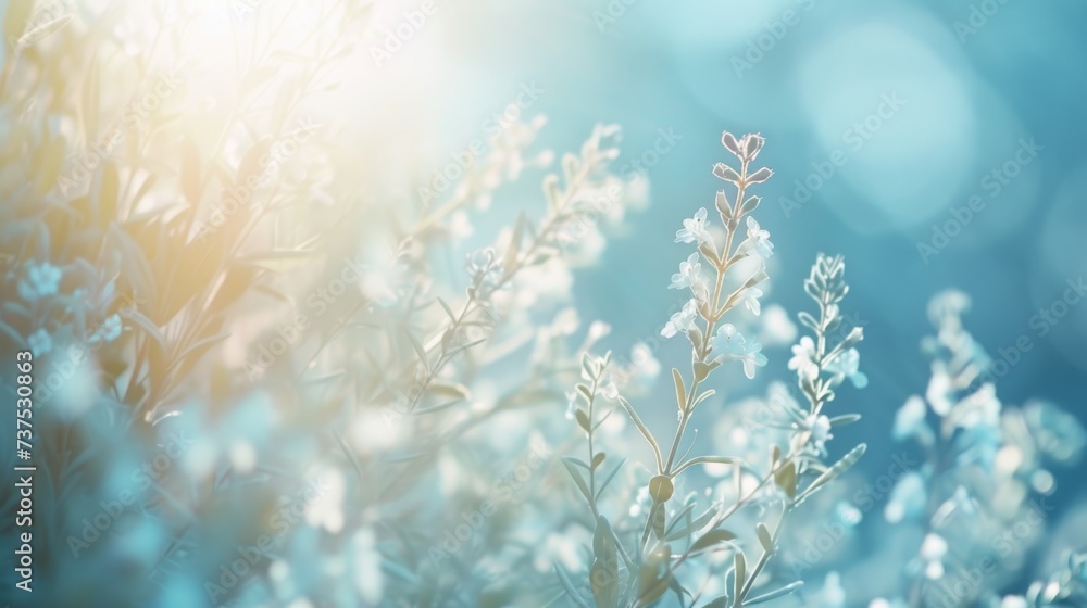 A detailed view of a plant with a blurred background. This image can be used to depict nature, growth, or botanical themes A detailed view of a plant with a blurred background. This image can be used to depict nature, growth, or botanical themes