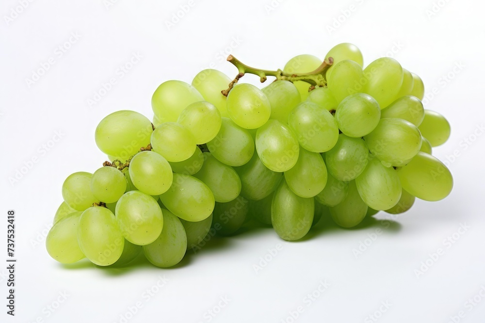 green grapes Isolated on white background