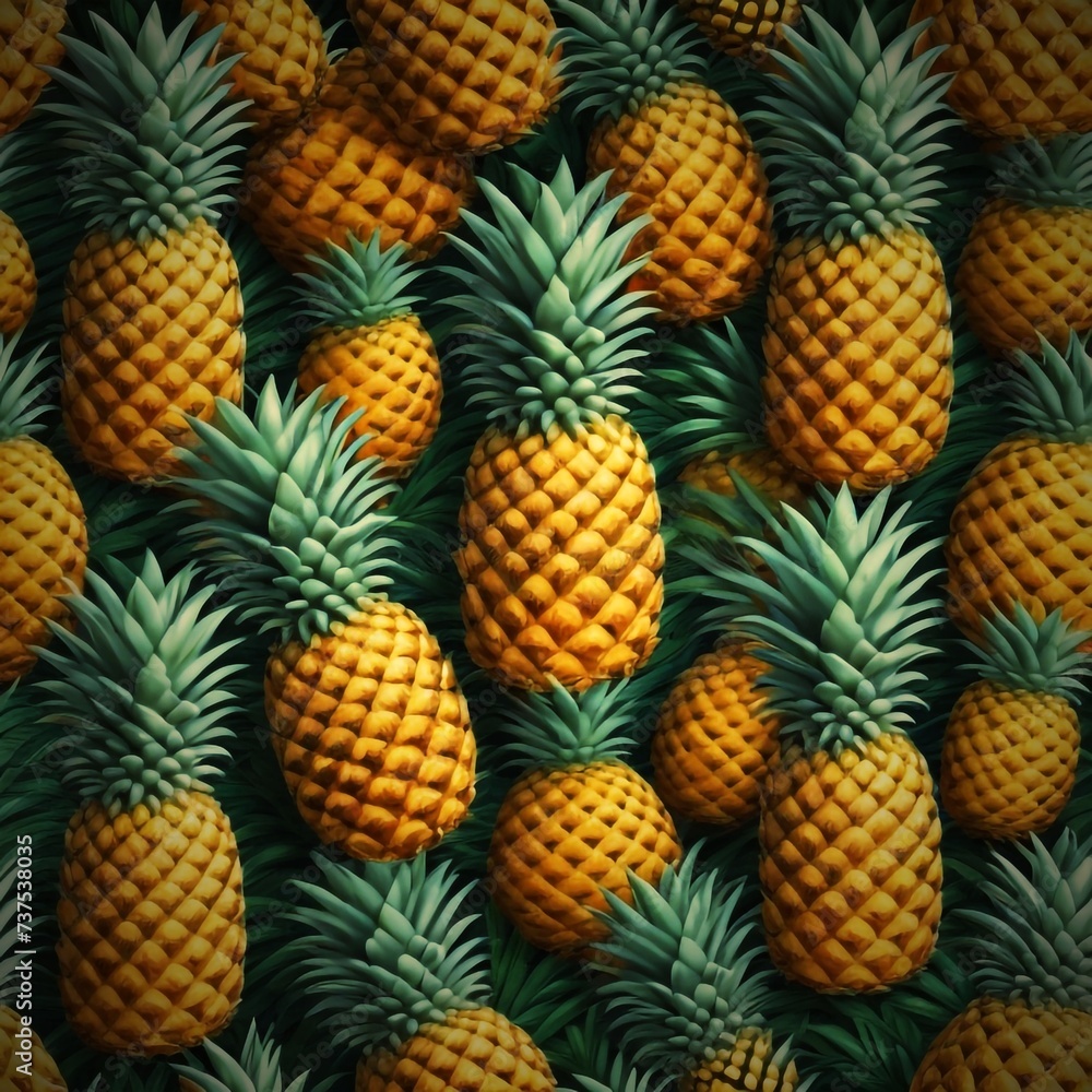 Pineapple Fruits Food Fresh Tropical Pattern assortment. Pattern of pineapple, featuring vibrant golden hues and unique detailing. The alternate row alignment creates rhythm, and a strategically place Pineapple Fruits Food Fresh Tropical Pattern assortment. Pattern of pineapple, featuring vibrant golden hues and unique detailing. The alternate row alignment creates rhythm, and a strategically place