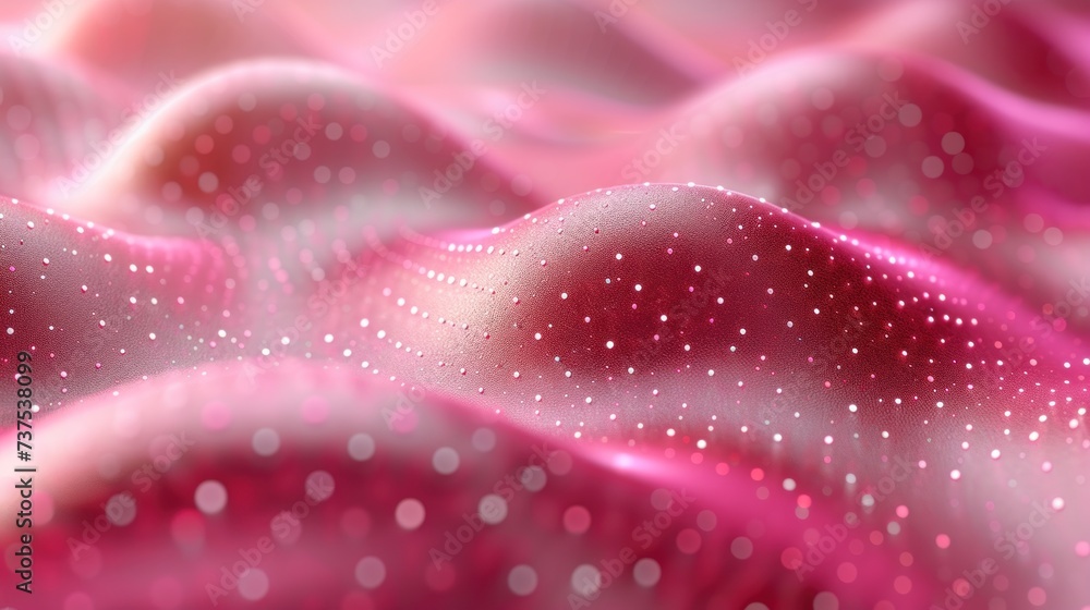 a close up of a pink and white background with a lot of small white dots on the top of it. a close up of a pink and white background with a lot of small white dots on the top of it.