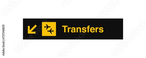 Airport Transfers Sign Stock Photo Sign Symbol