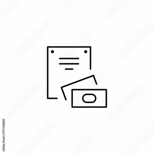 Bill Invoice Payment Order Vector Icon Sign Symbol