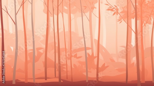 Background with bamboo forest in Peach color. © Various Backgrounds