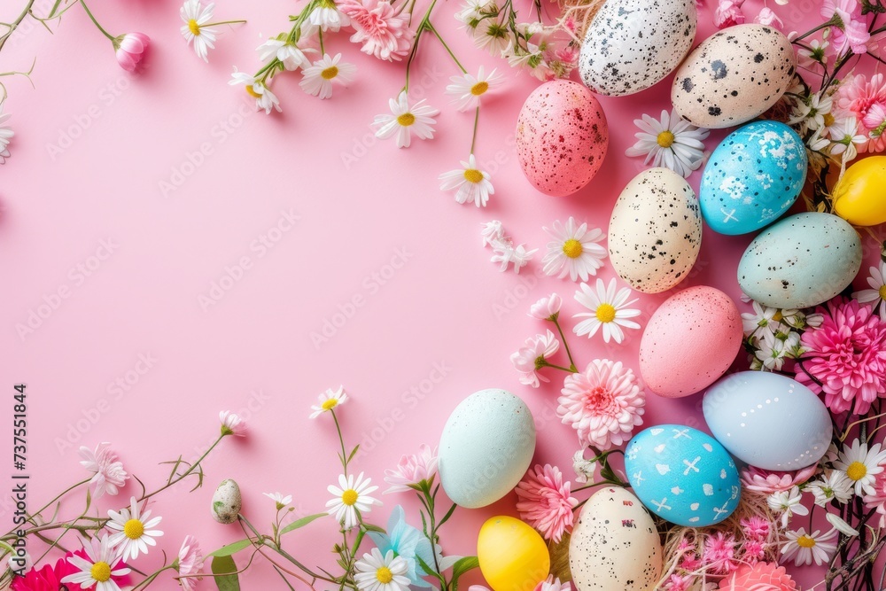 Happy Easter Eggs Basket soft. Bunny in flower easter batch decoration Garden. Cute hare 3d enthusiastic easter rabbit spring illustration. Holy week plush merchandise card wallpaper GPU Rendering Happy Easter Eggs Basket soft. Bunny in flower easter batch decoration Garden. Cute hare 3d enthusiastic easter rabbit spring illustration. Holy week plush merchandise card wallpaper GPU Rendering