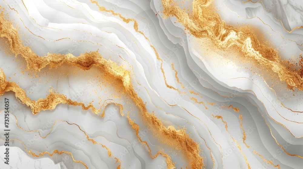 a close up of a marble surface with gold and white swirls and streaks of paint on the top of it. a close up of a marble surface with gold and white swirls and streaks of paint on the top of it.