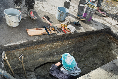 水道工事　上水道漏水箇所修理