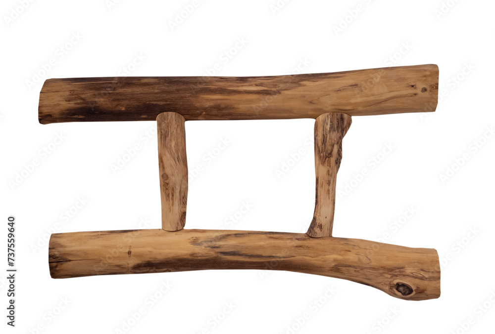 natural wooden frame on white, isolated natural wooden frame on white, isolated