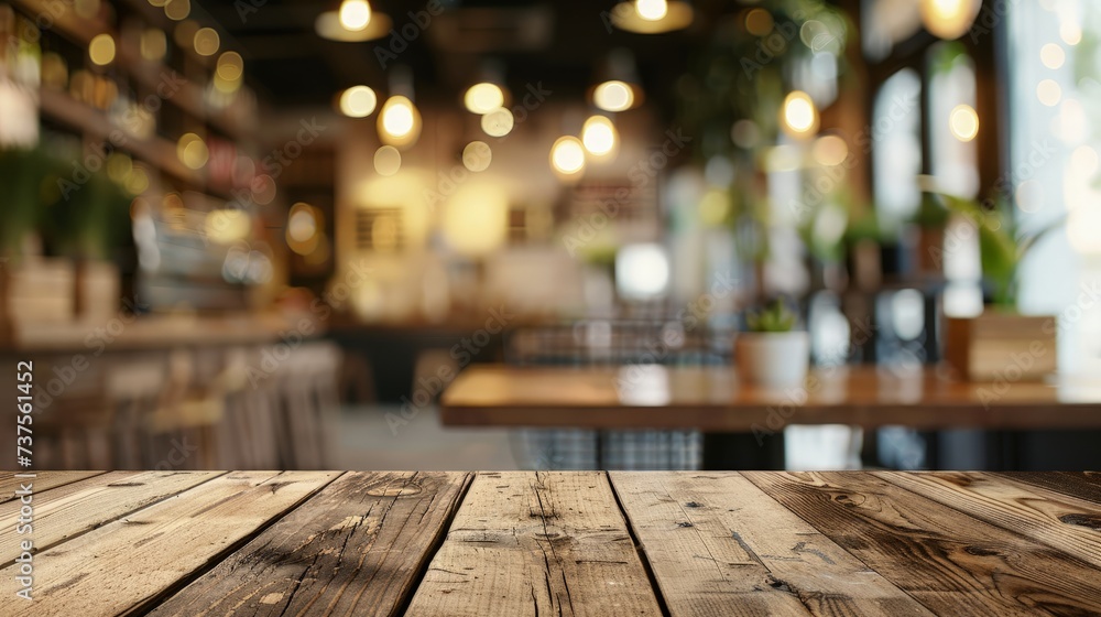 Wood table background, Shelf at cafe shop, Perspective wood over blur cafe with bokeh light background, Table for product display, Wood table background, Shelf at cafe shop, Perspective wood over blur cafe with bokeh light background, Table for product display,