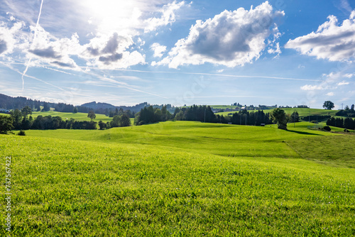 Green landscape in Allgovia, Germany photo