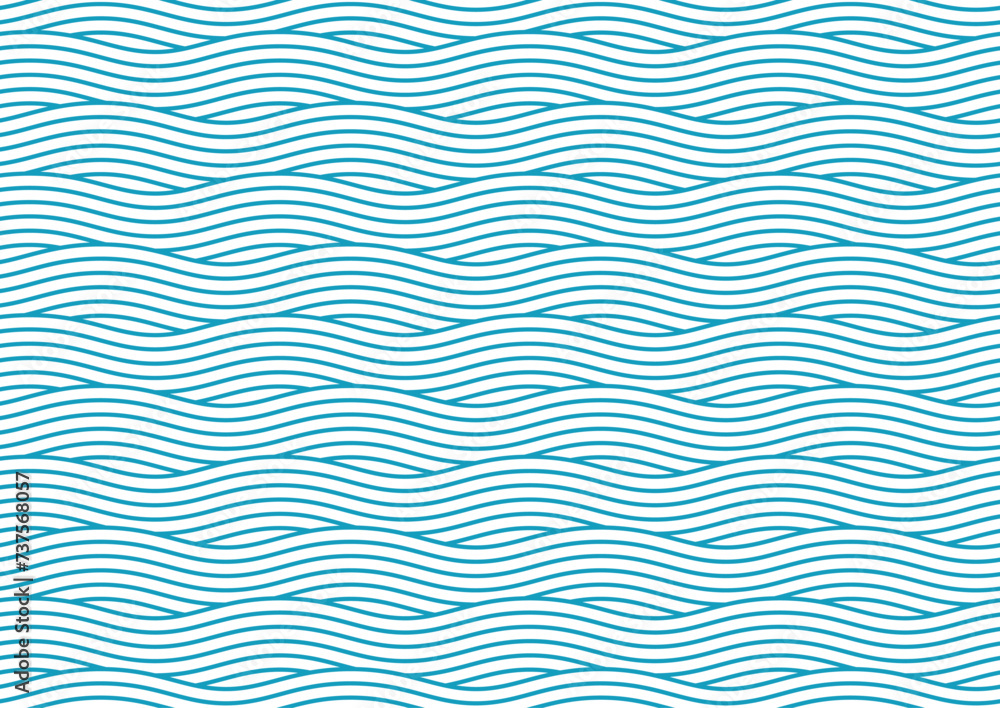 One-color seamless pattern with waves One-color seamless pattern with waves
