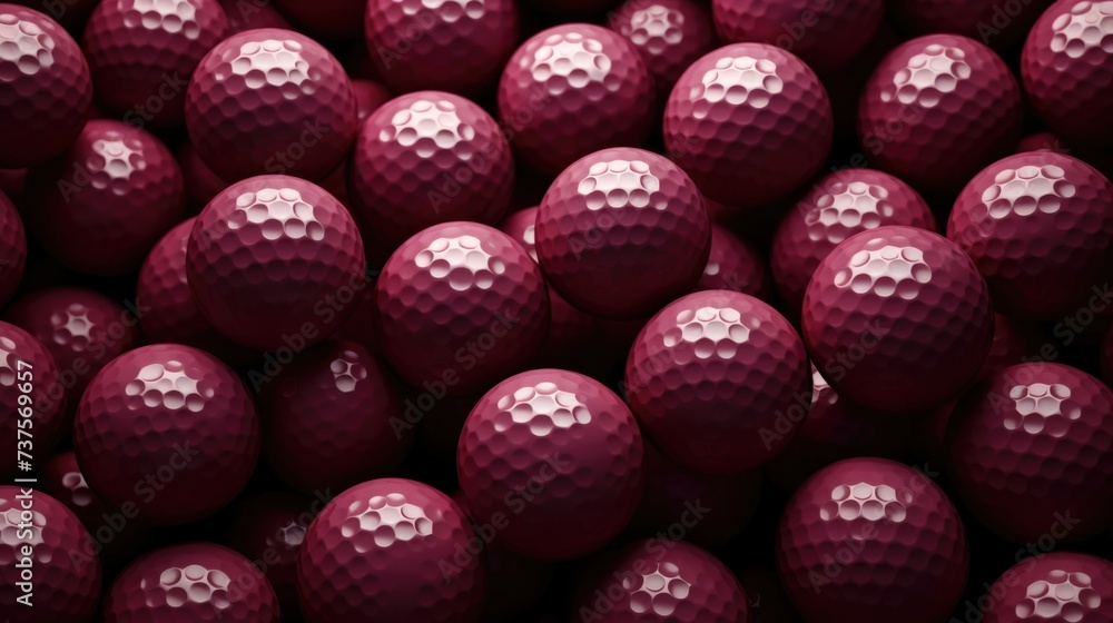 Background with golf balls in Maroon color. Background with golf balls in Maroon color.