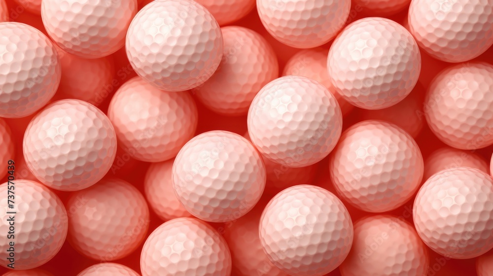 Background with golf balls in Salmon color. Background with golf balls in Salmon color.