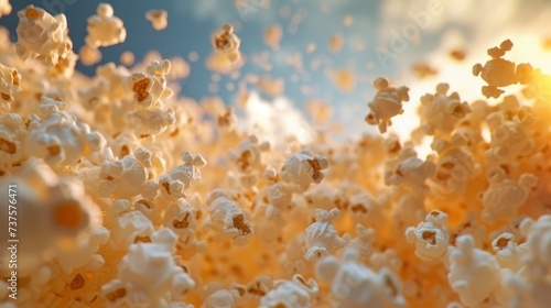 popcorn background generative ai