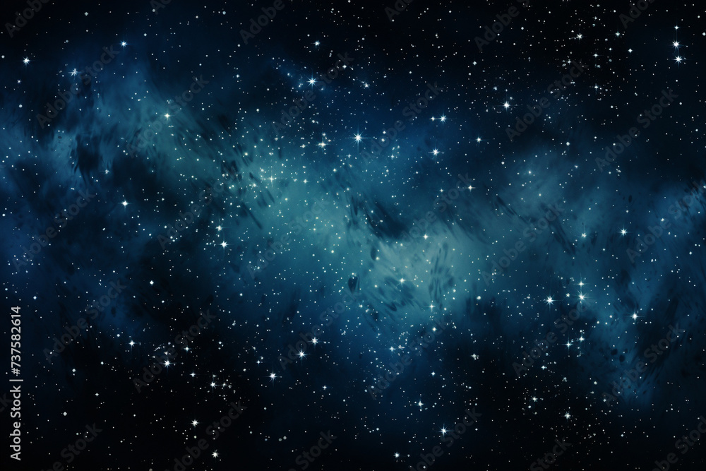 A modern interpretation of a starry night sky, featuring minimalist constellations against a gradient galaxy backdrop.