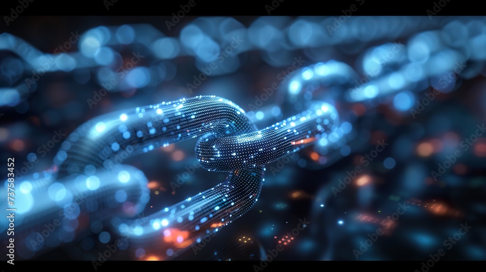 Blockchain diagram background. Digital visualization. Ai generative Blockchain diagram background. Digital visualization. Ai generative