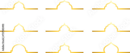 set of ramadan vector. ramadan kareem and eid mubarak vector elements