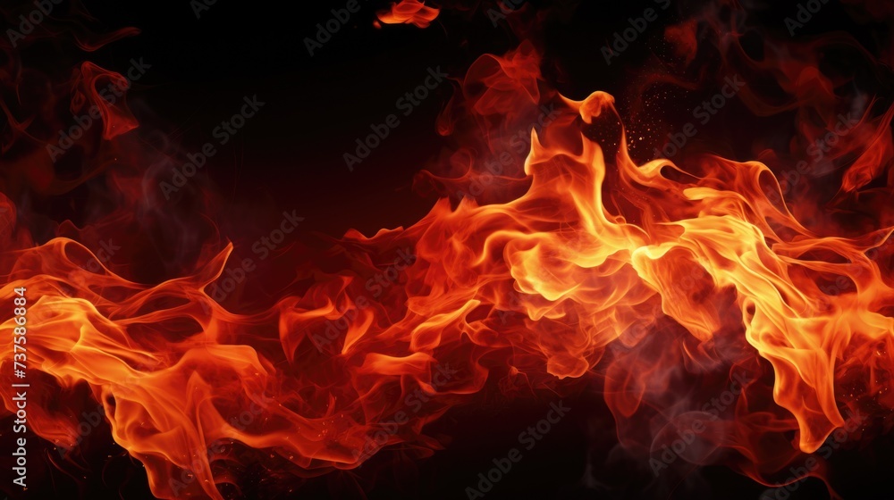 Fire background black isolated over perfect Fire background black isolated over perfect