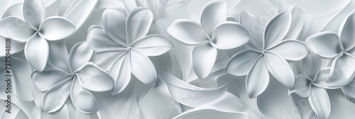 minimalistic White flowers background
