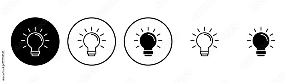 Lamp icon set. Light bulb icon vector. idea symbol. Lamp icon set. Light bulb icon vector. idea symbol.