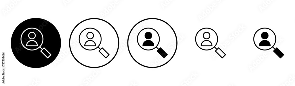 Hiring icon set. Search job vacancy icon. Human resources concept. Recruitment Hiring icon set. Search job vacancy icon. Human resources concept. Recruitment