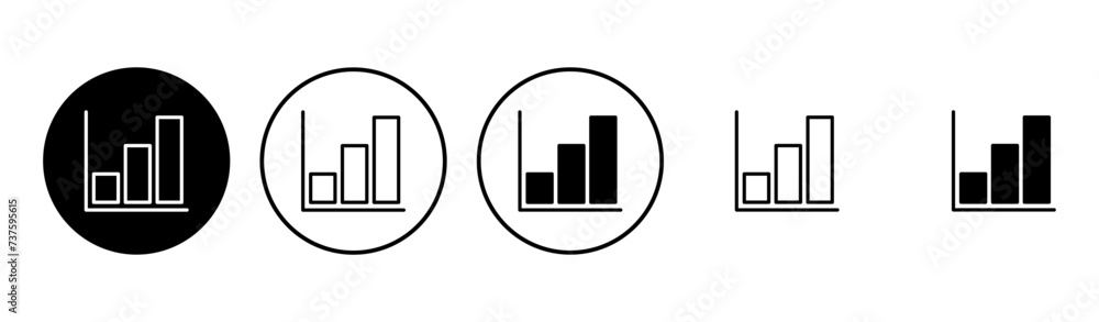 Growing graph Icon set. Chart icon. diagram icon Growing graph Icon set. Chart icon. diagram icon
