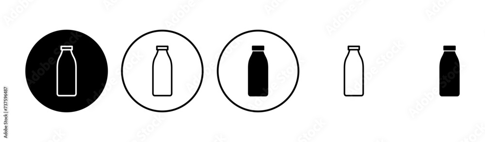 Bottle icon set. bottle vector icon Bottle icon set. bottle vector icon