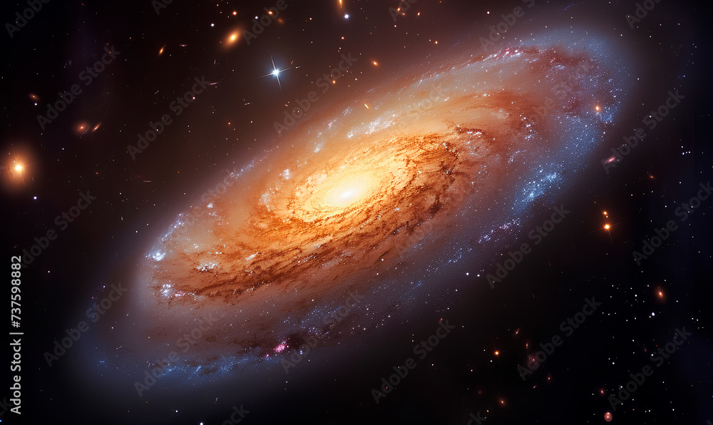 Obraz premium space galaxy background