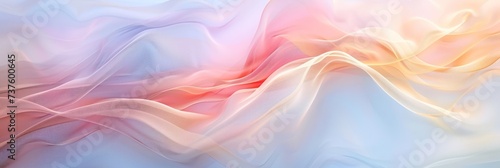 Soft pastel abstract waves design with fluid gradient texture. Background for technological processes, science, presentations, education, etc
