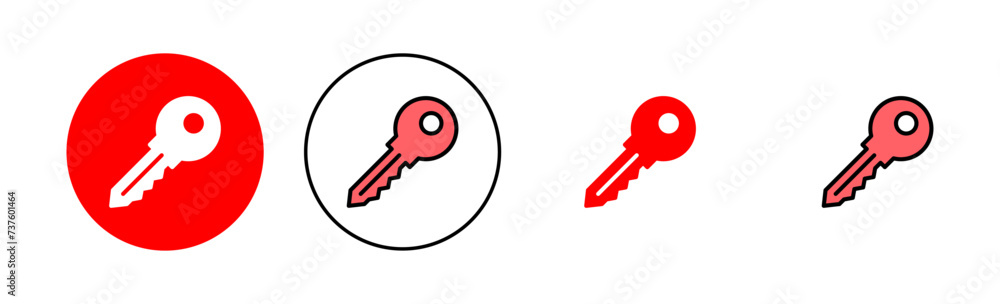 Key icon set illustration. Key sign and symbol. Key icon set illustration. Key sign and symbol.