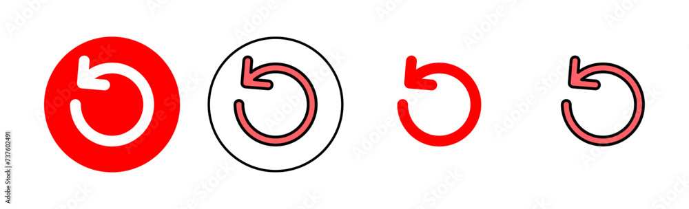 Refresh icon set illustration. Reload sign and symbol. Update icon. Refresh icon set illustration. Reload sign and symbol. Update icon.