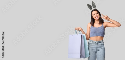 Beautiful young woman with ...