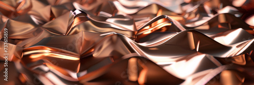 abstract background of copper texture surface, generative AI photo
