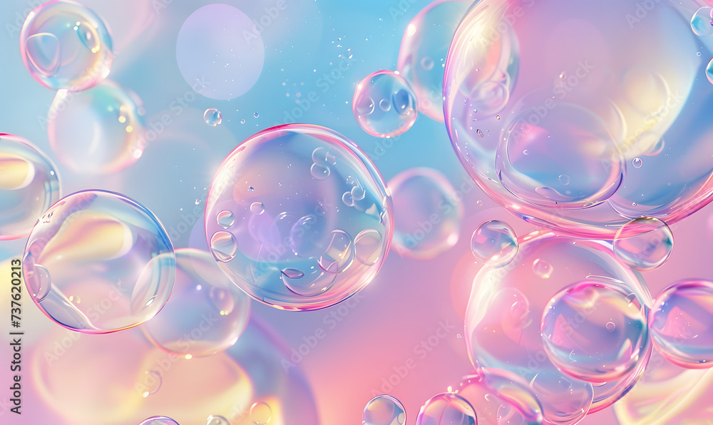 abstract background with bubbles,Generative AI abstract background with bubbles,Generative AI