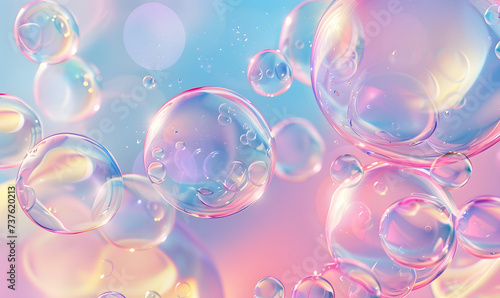 abstract background with bubbles,Generative AI