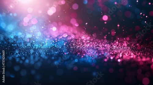 Vibrant Blue and Pink Bokeh Background Perfect for Celebratory Designs