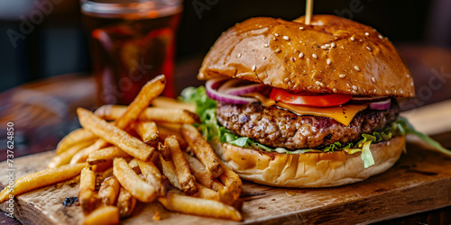 Wallpaper Mural The Burger & Fry Symphony: A Match Made in Flavor Heaven Torontodigital.ca