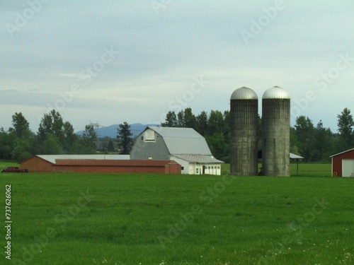 barn and silo