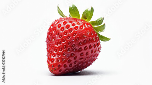 strawberry on white isolated background  fresh fruits with bright colors.
