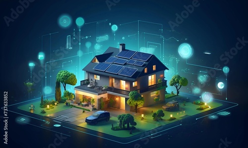 monitoring home electricity usage design © Ilham
