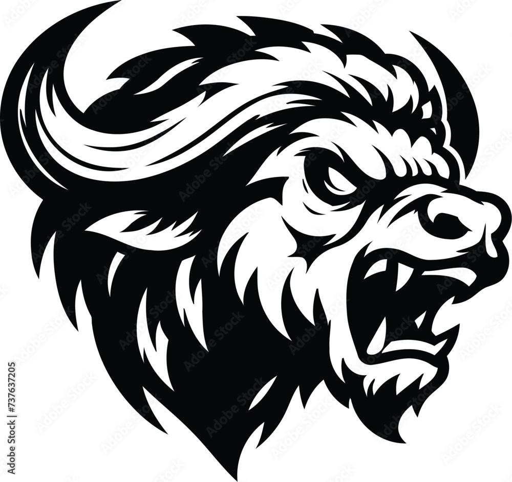bull, buffalo, bison head, animal mascot illustration,
bull, buffalo, bison head, animal mascot illustration,
