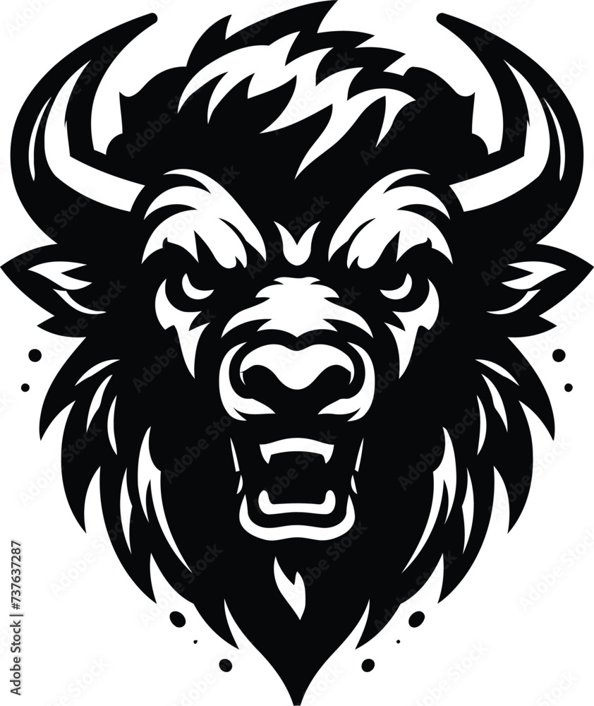 bull, buffalo, bison head, animal mascot illustration,
bull, buffalo, bison head, animal mascot illustration,