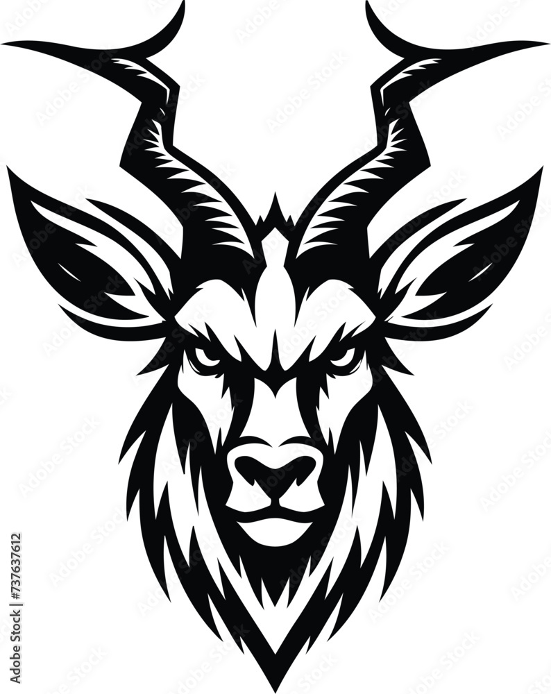 antelope head, animal mascot illustration,
antelope head, animal mascot illustration,