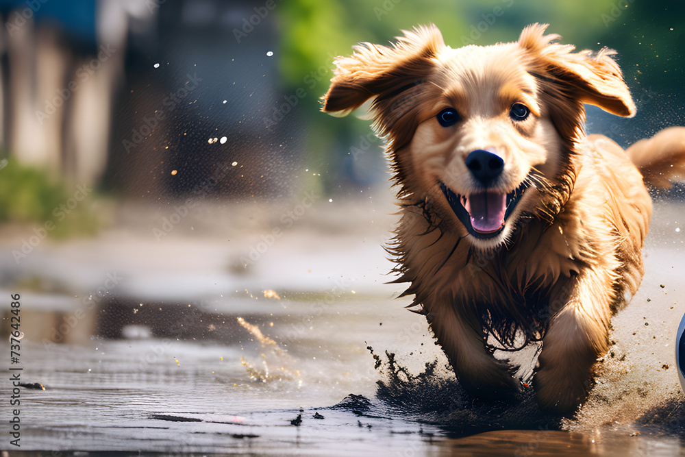 a running puppy.
Generative AI a running puppy.
Generative AI