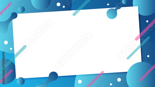 16:9 グラフィック背景 ブルー リキッド