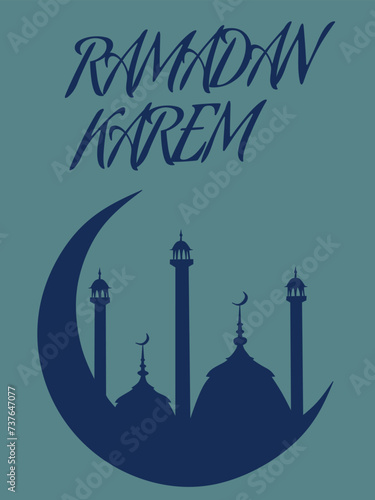 islamic ramadan kareem of mosque