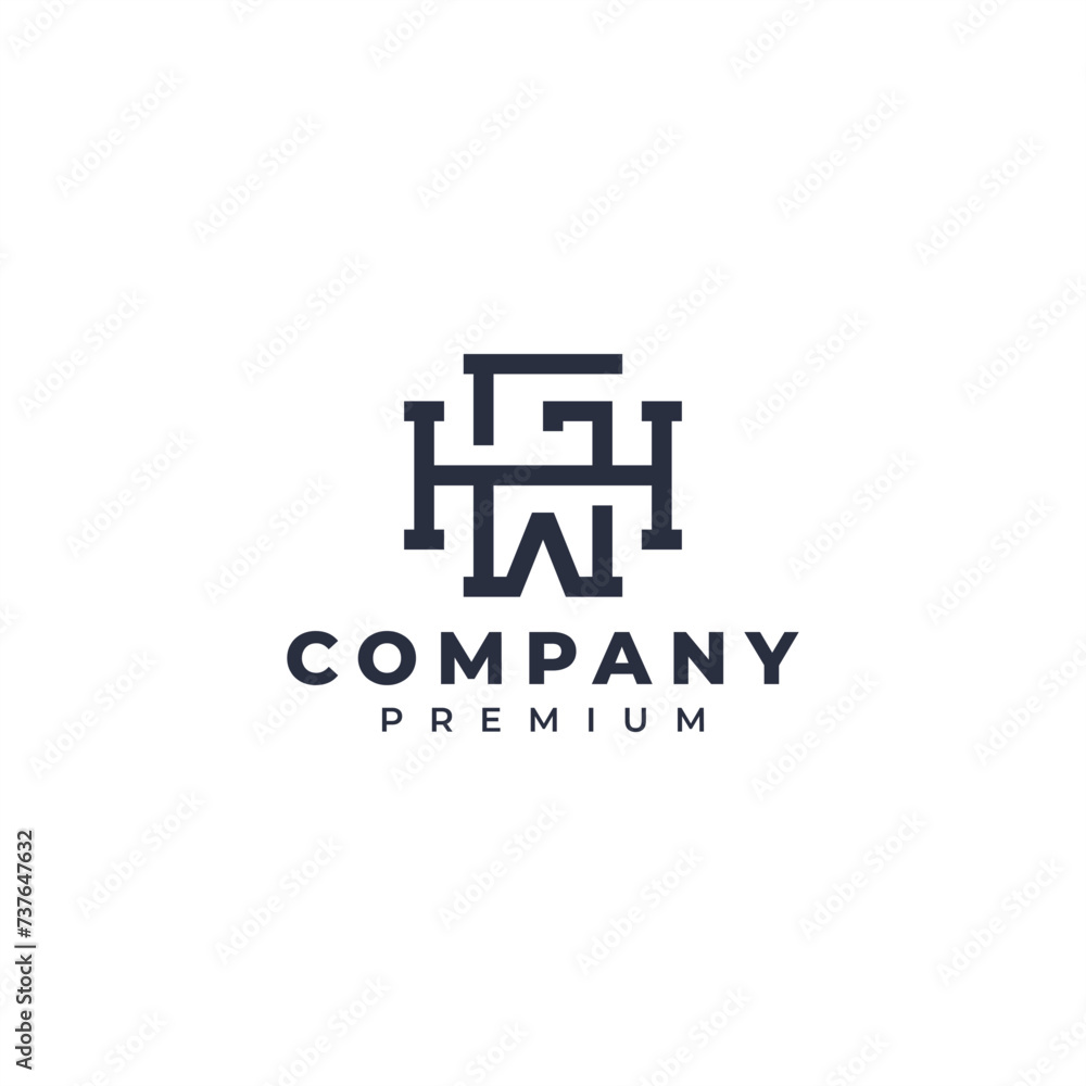 abstract initial letter logo design abstract initial letter logo design