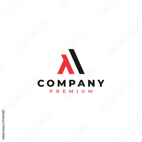 abstract initial letter logo design