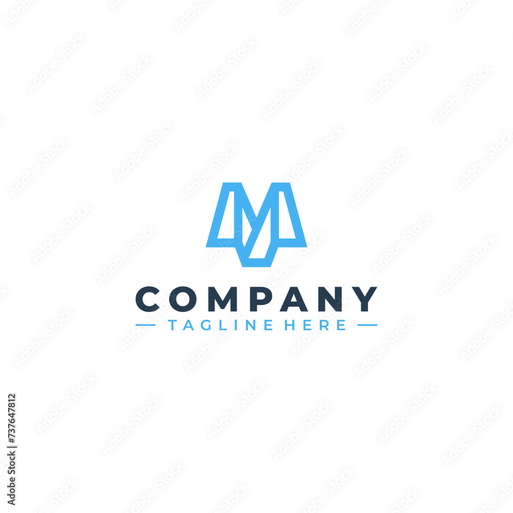 initial letter m logo design initial letter m logo design